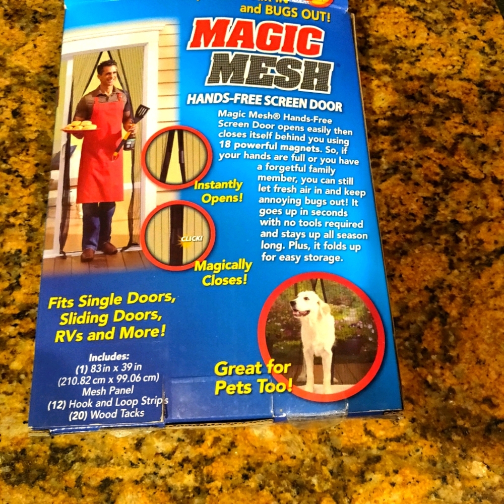 Magic Mesh - Walk thru screen door